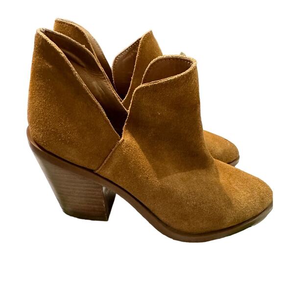 Steve Madden Brown Suede Heeled Ankle Boots Size 7 - Picture 7 of 7